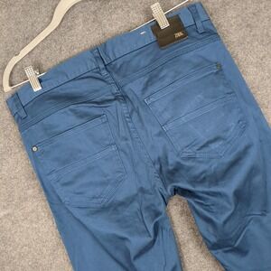 ZARA Skinny Fit Blue Cotton Blend Pants Men Size 32x32